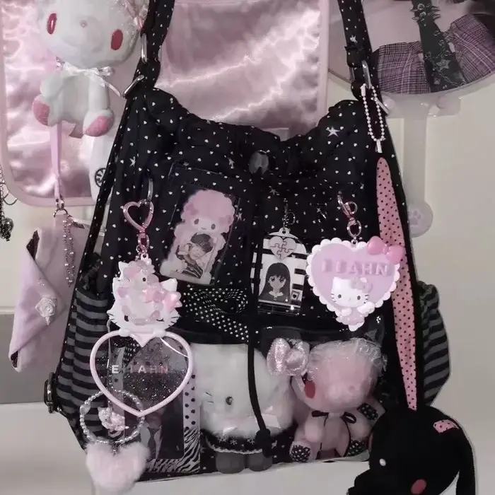 Sac à dos à pois pour filles
