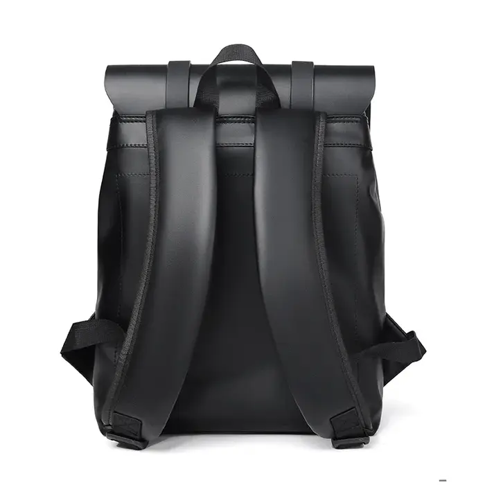 Sac à dos en cuir noir pour hommes