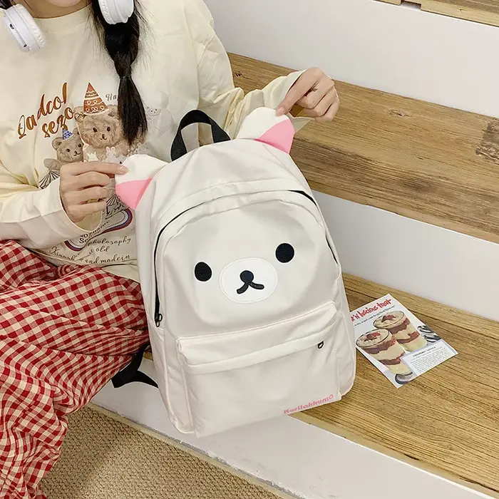 Chaud mignon ours Rilakkumas sac à dos grande capacité Anime dessin