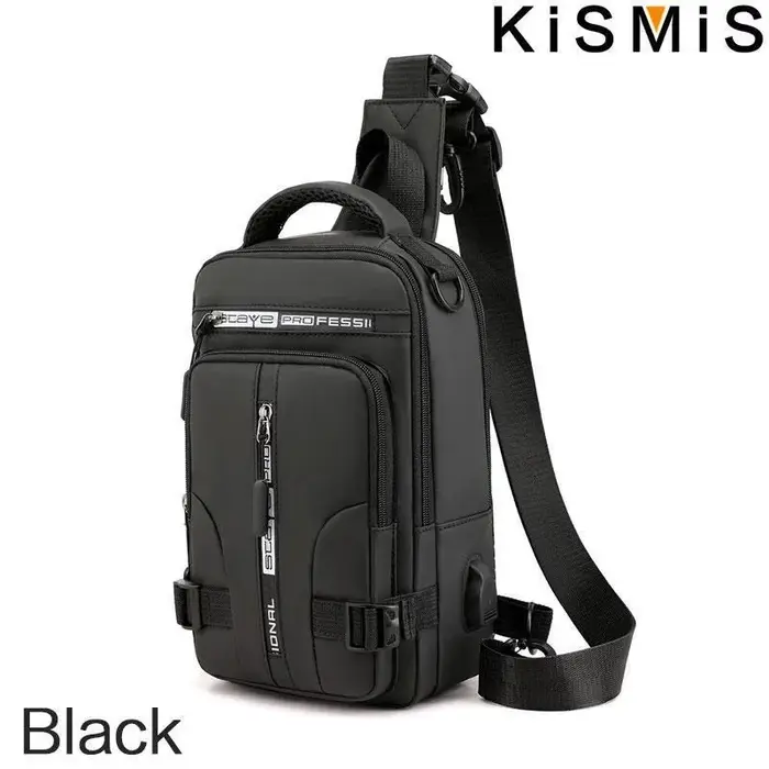 KISMIS hommes multifonction sac de messager épaule tissu poitrine sacs bandoulière décontracté homme