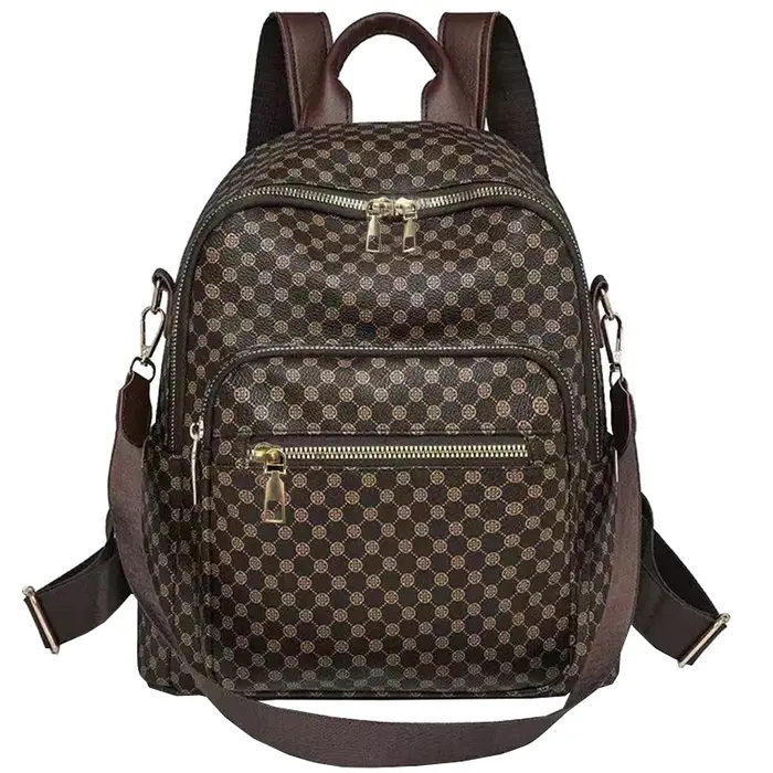 Sac à dos décontracté à motifs multicolores, polyvalent, multi-compartiments, sorties quotidiennes, 