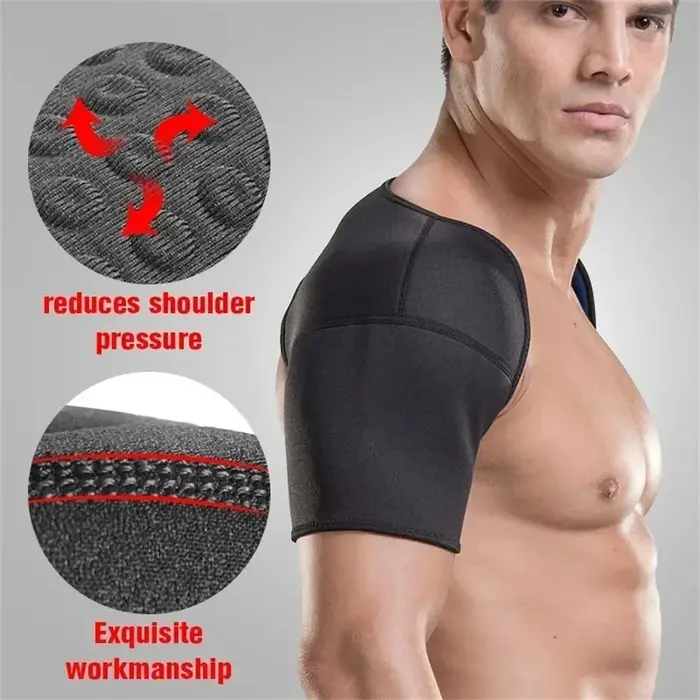 Nouveau Support de dos Double épaule respirant, facile à porter, basket-ball, haltérophilie Orthèse de sport pour badminton, protection de sécurité pour les épaules