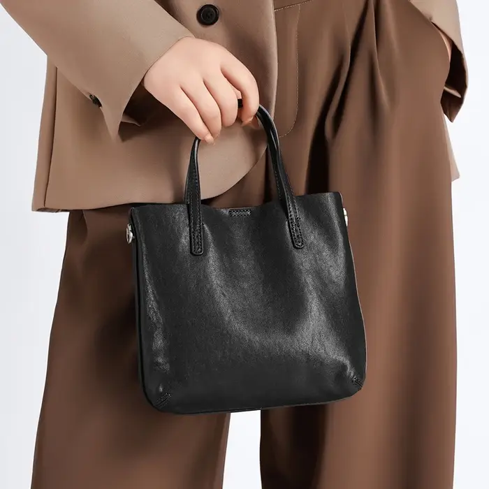 Nouveau Sac à Main en Cuir Véritable pour Femme 2026 – Sac Fourre-Tout de Luxe de Créateur, Sacs Vin