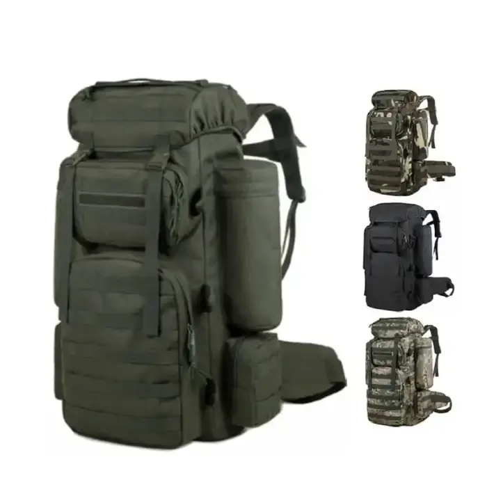 Grand sac à dos d'escalade Nouveau sac à dos tactique Molle pour l'épaule Sacs à dos Sac de camping Sac d'alpinisme Hommes Voyage Randonnée Multifonction