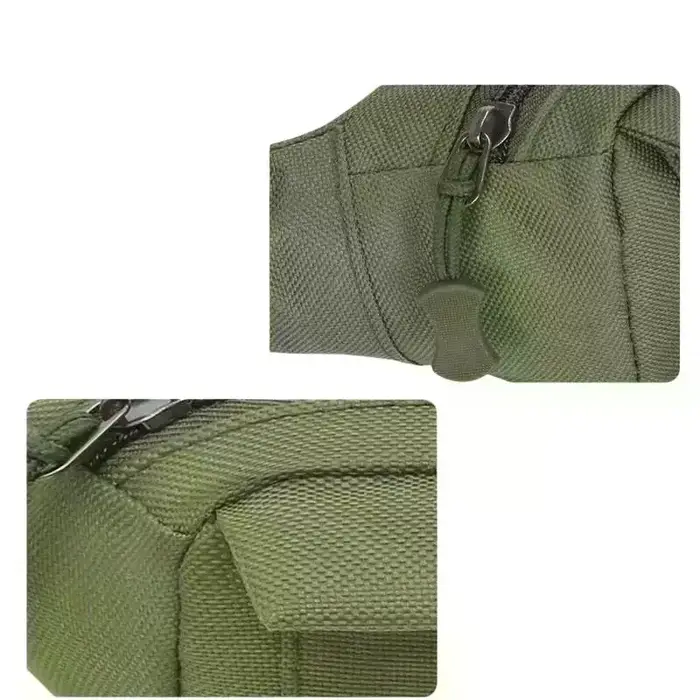 Sac banane en toile pour homme avec compartiment sécurisé pour téléphone