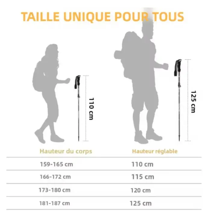 Bâtons de randonnée ultralégers