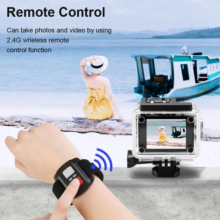 Caméra d'action 4K 1080P/30FPS WiFi 2.0 "170D