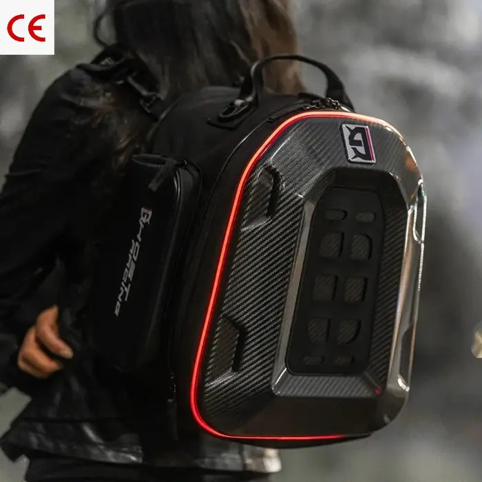 Sac à dos et sacoche arrière multifonctionnels pour moto