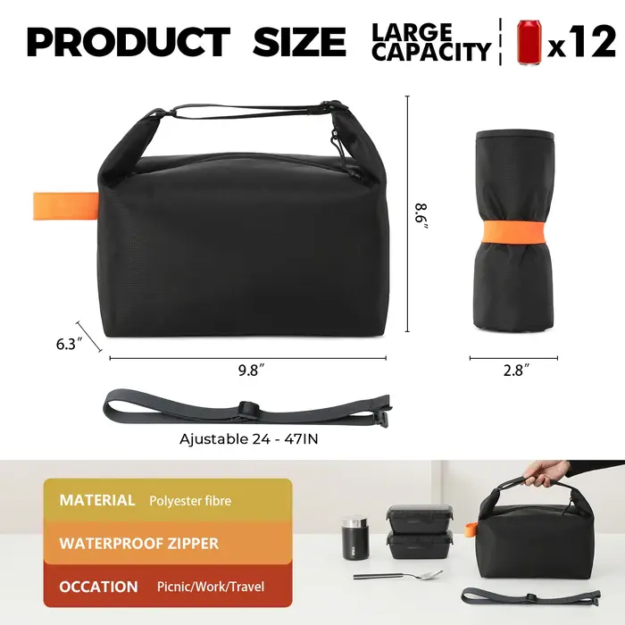 Sac à déjeuner isolé sacs