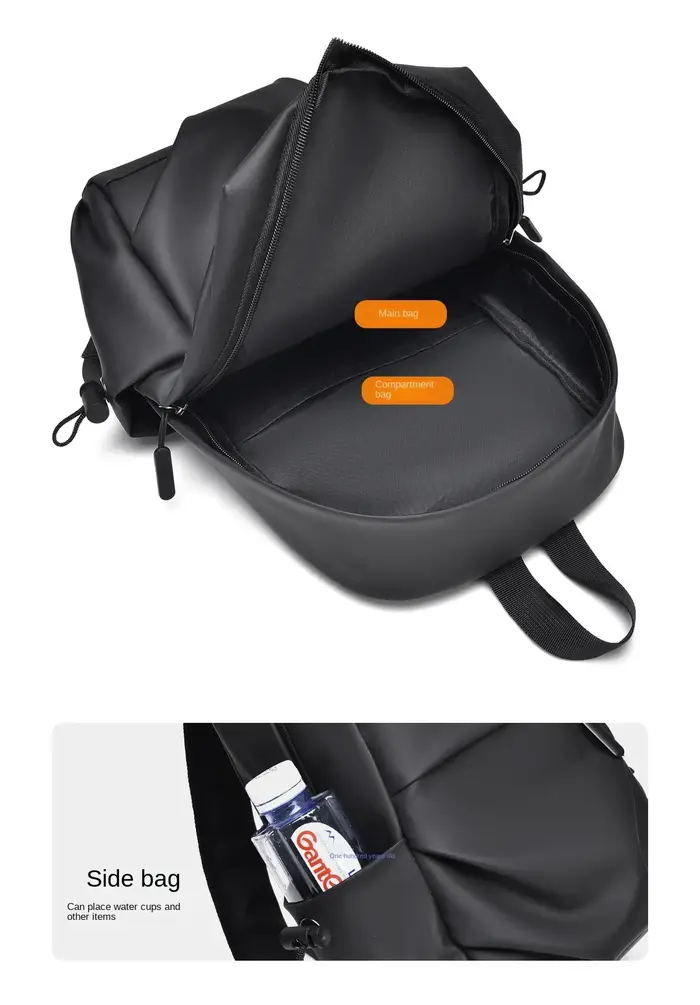 Sac à dos imperméable en cuir Pu pour hommes pour les déplacements et les voyages sacs d'école mochila hombre mini