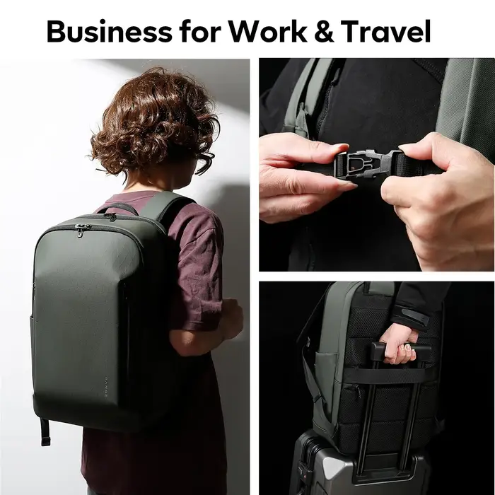 BANGE Carry On Sacs à dos légers pour ordinateur portable de 15,6 pouces pour hommes, pour les voyag