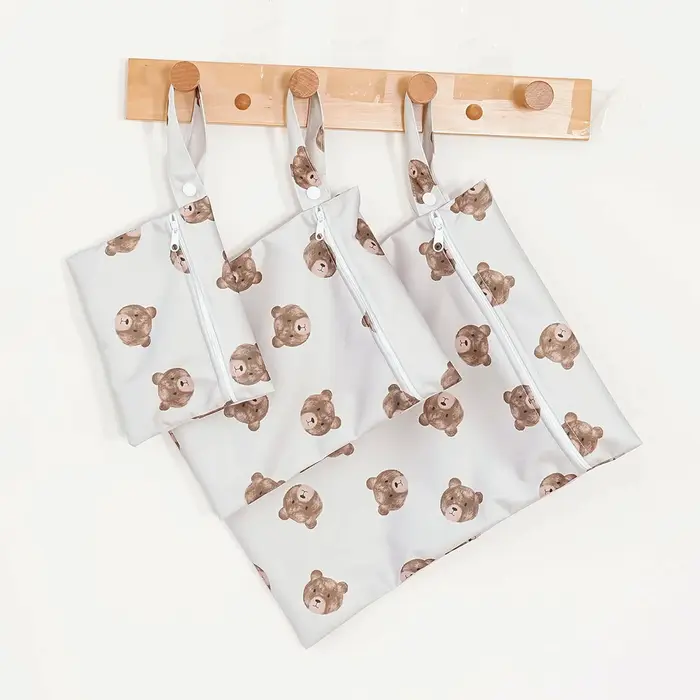Elinfant 3 pièces sac sec et humide Portable pour maillots de bain, sacs à couches imperméables pour