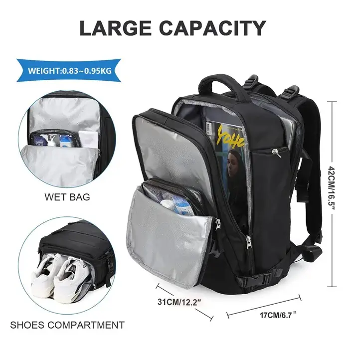Sac à dos de voyage grande capacité sac à dos multifonctionnel sac à dos étudiant sac à bagages