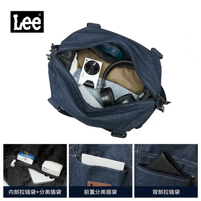 Sac de voyage LEE pour week-ends décontractés, sac de sport unisexe pour femmes et hommes, imperméab