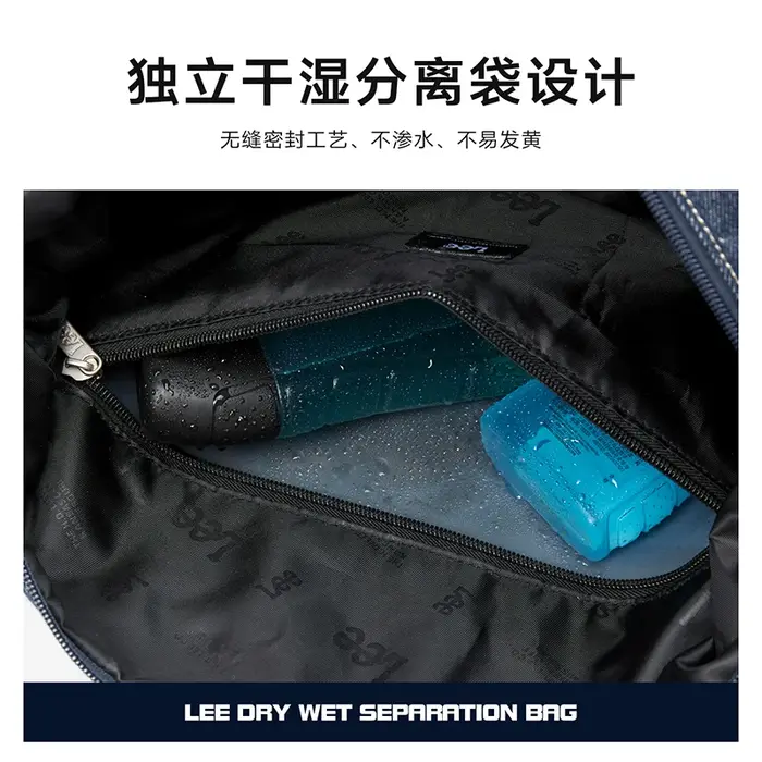 Sac de voyage LEE pour week-ends décontractés, sac de sport unisexe pour femmes et hommes, imperméab