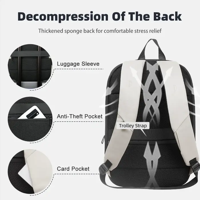 Heroic Knight sac à dos de voyage pour hommes étanche 17.3 "bagage à main sac à dos pour ordinateur