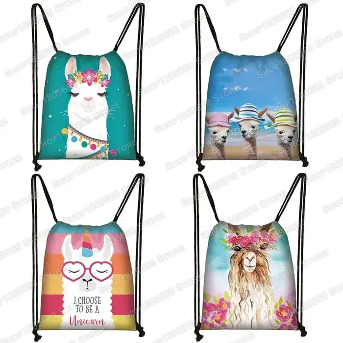 Sac à dos en toile Softback Lama pour femmes