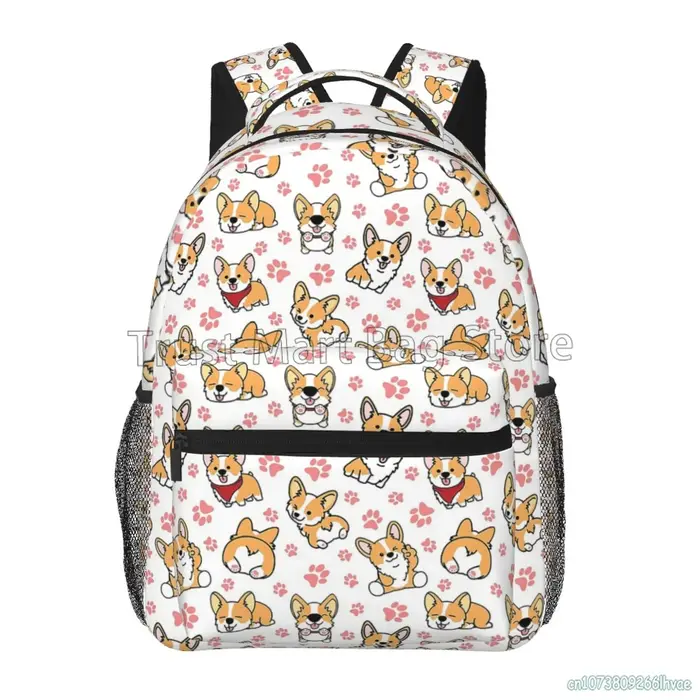 Sac à dos Corgi Dogs pour garçons et filles, cartable léger pour étudiants, sacs à dos pour ordinate