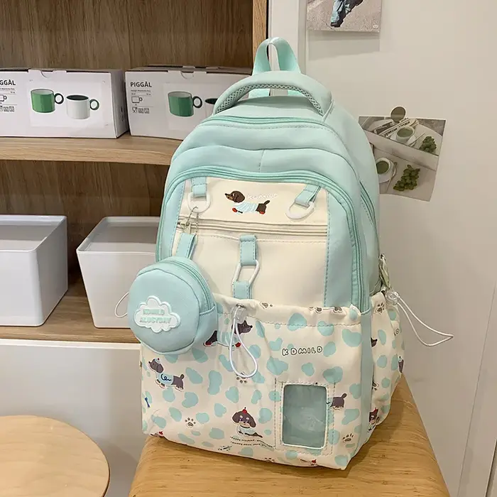 Sac à dos tendance style universitaire pour adolescentes, sac d'école élégant pour collégiennes, lycéennes et étudiantes