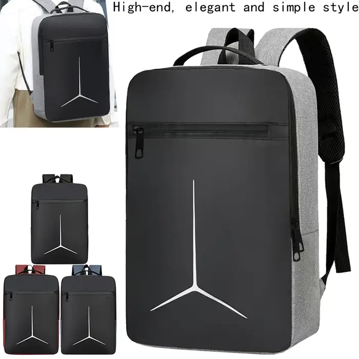 Sac à dos pour ordinateur portable à imprimé géométrique classique