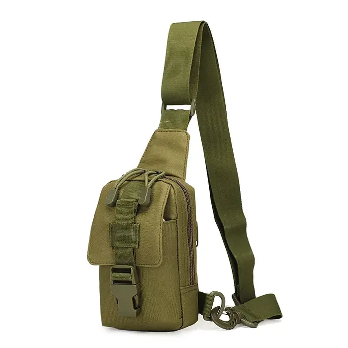 Sac de poitrine tactique sac de Trekking en plein air EDC sac de sport sac à bandoulière sac