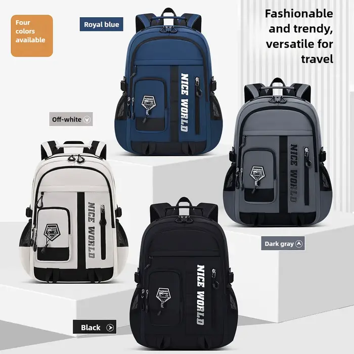 Sac à dos d'école pour adolescents pour garçons et filles