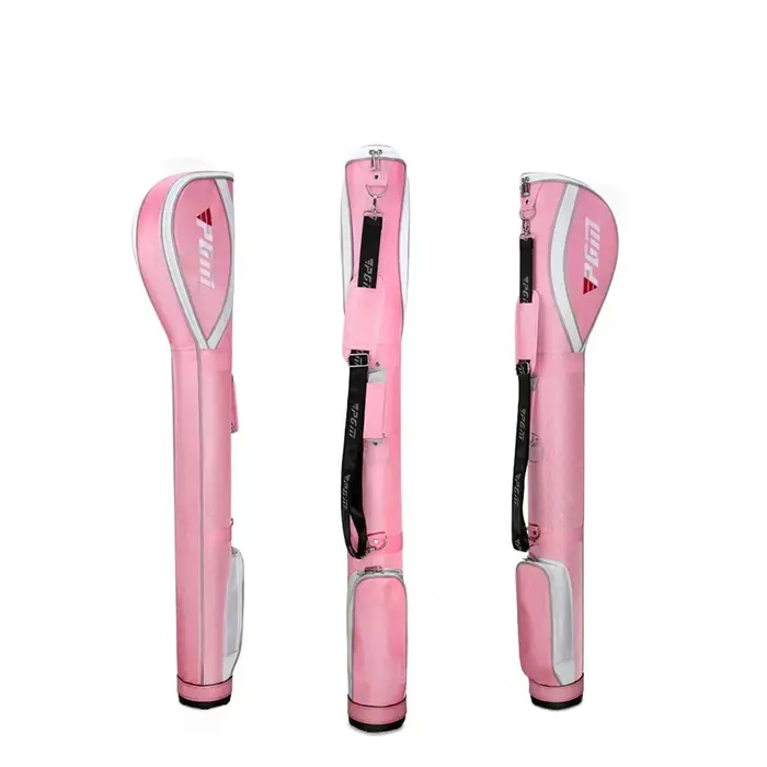 Mini sac à crayons de golf rose pour femme