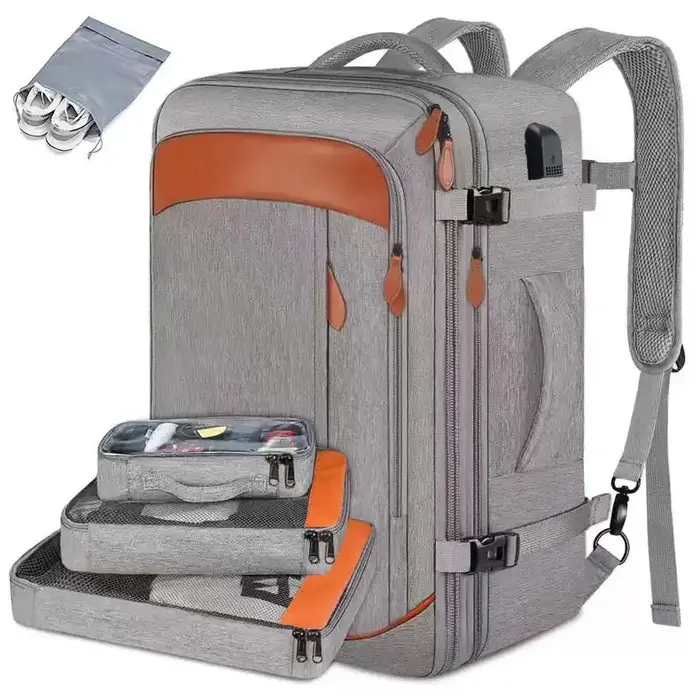 Nouveau Sac à Dos de Voyage Multifonctionnel pour Homme 2026 avec Compartiment à Chaussures, Cubes d