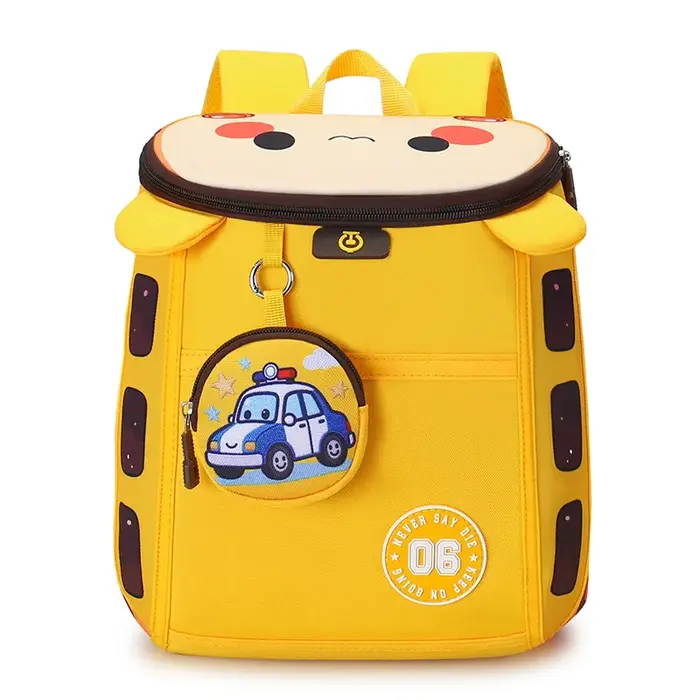 Sac à dos léger grande capacité pour garçons et filles, motif voiture de dessin animé, pour la mater