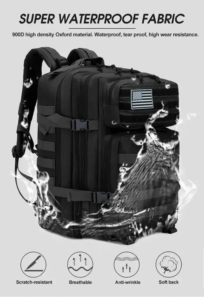 Sac à dos tactique militaire A1 60L pour hommes