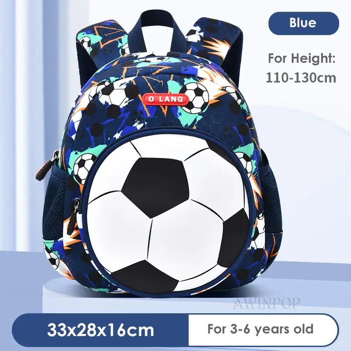 Sacs d'école de Football 3D pour garçons