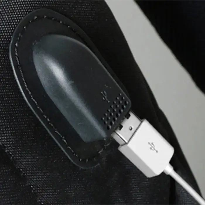 Sac à dos avec câble de chargement USB, Port de chargement USB externe, Interface USB, sac pratique, accessoires de chargement pour voyage