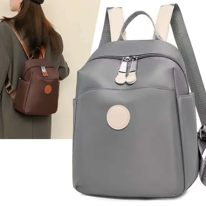 Sac à dos unisexe en nylon imperméable, simple, léger, grande capacité, décontracté, pliable, pour v