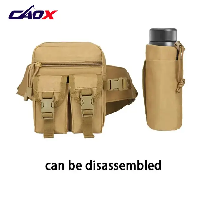 Le sac de taille pour bouteille d'eau multi-sport est détachable et adapté aux sports de plein air telles que