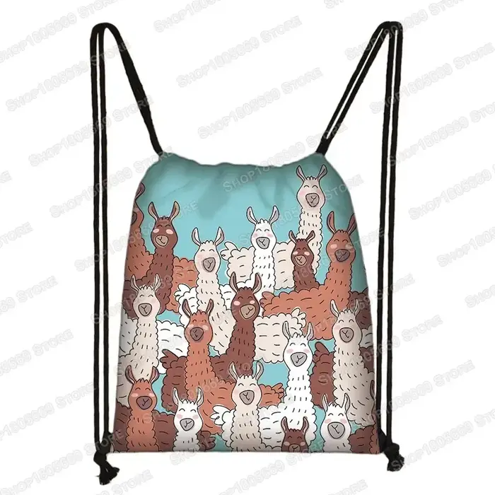 Sac à dos en toile Softback Lama pour femmes