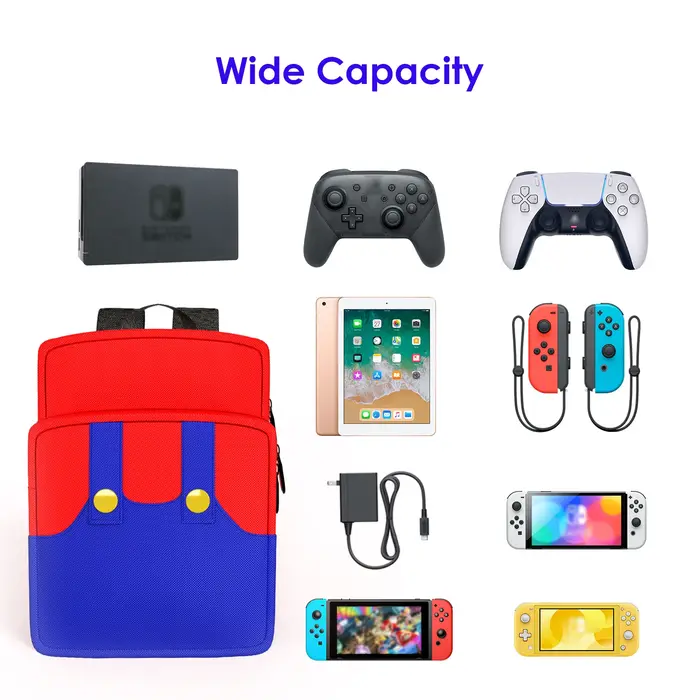 Mignon sac à dos pour ordinateur portable filles garçons Bookbag mode sac de voyage décontracté préscolaire grand sac à dos pour Switch/Lite/OLED cadeau de noël