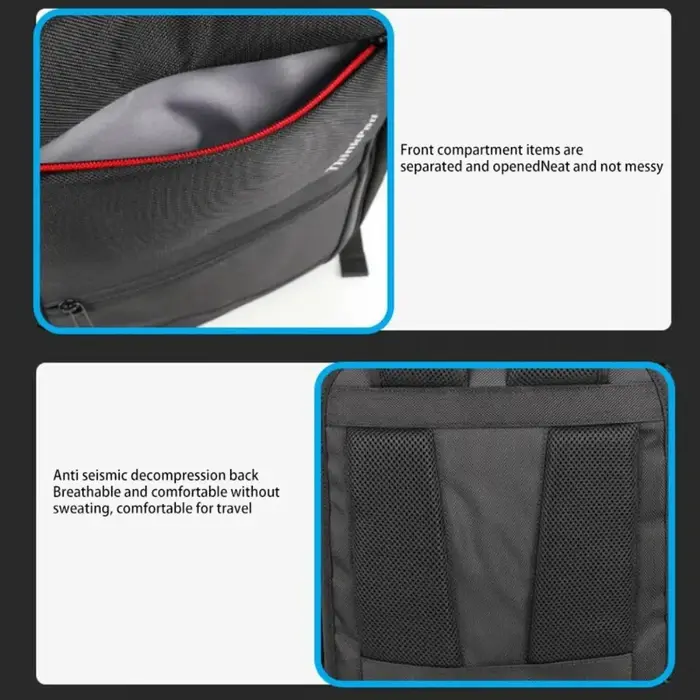 Sac à dos pour ordinateur portable Lenovo ThinkPad TP600, style professionnel simple, pour ordinateur portable 15,6 pouces, mini PC, sac pour ordinateur portable 15 pouces