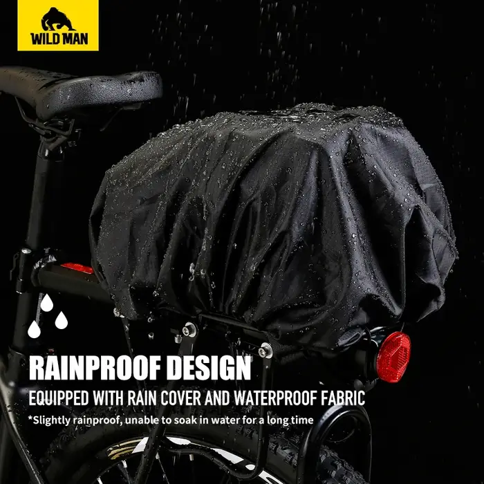 WILD MAN-Sac de vélo électrique pour étagère arrière