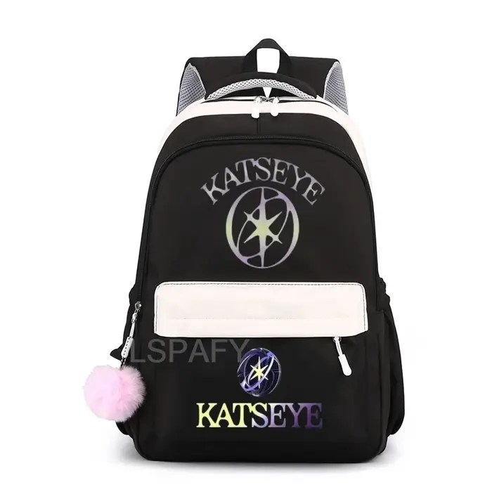 Sac à dos Katseye à imprimé amusant pour filles, sacs d'école pour enfants, sac à dos tendance pour enfants, sacs à dos multifonctionnels durables pour étudiants