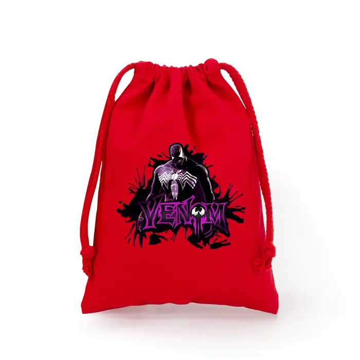 Venom grand sac à cordon sac à dos paquet impression personnage de dessin animé motif pochette capacité Portable