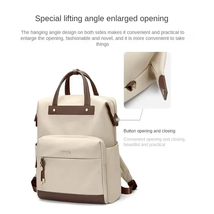 Sac à dos GOLF pour femmes, élégant, pour ordinateur portable de 15.6 pouces, grande capacité, pour 