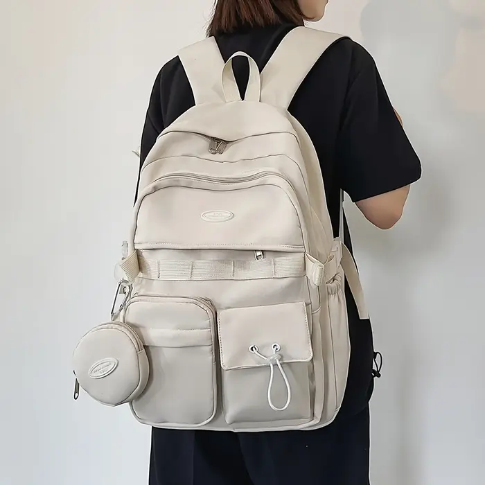 Sac à dos Simple grande capacité sport voyage sac à dos collège lycée loisirs sac tutoriel sac