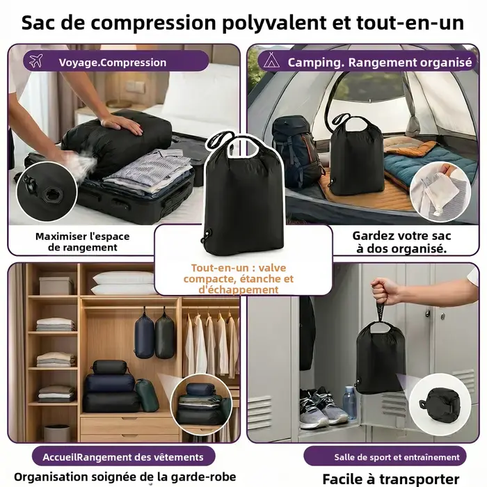 Sac de compression de voyage