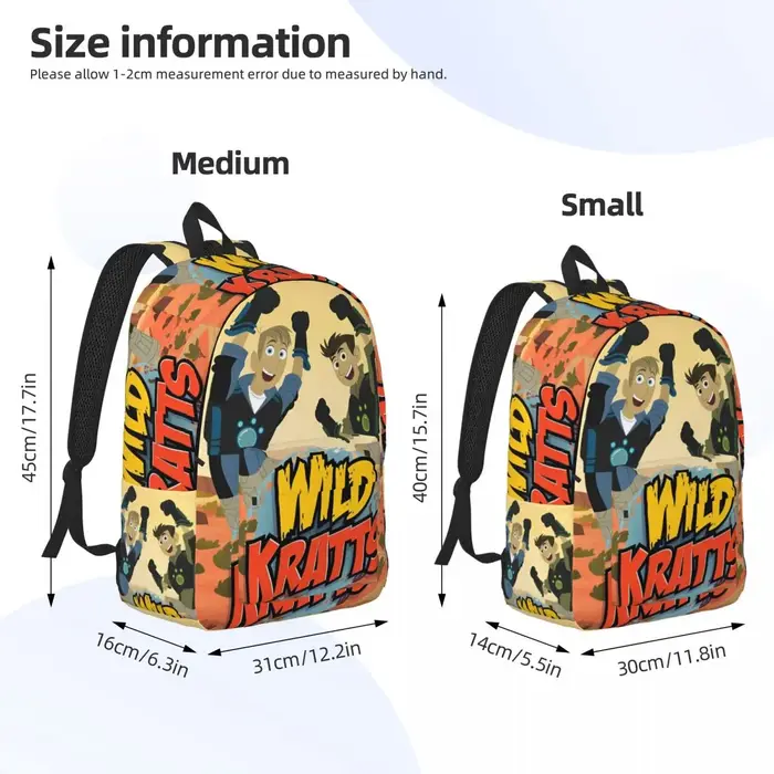 Wild Kratts Anime (1) sac à dos classique sport lycée affaires sac à dos pour hommes femmes ordinateur portable sacs en toile
