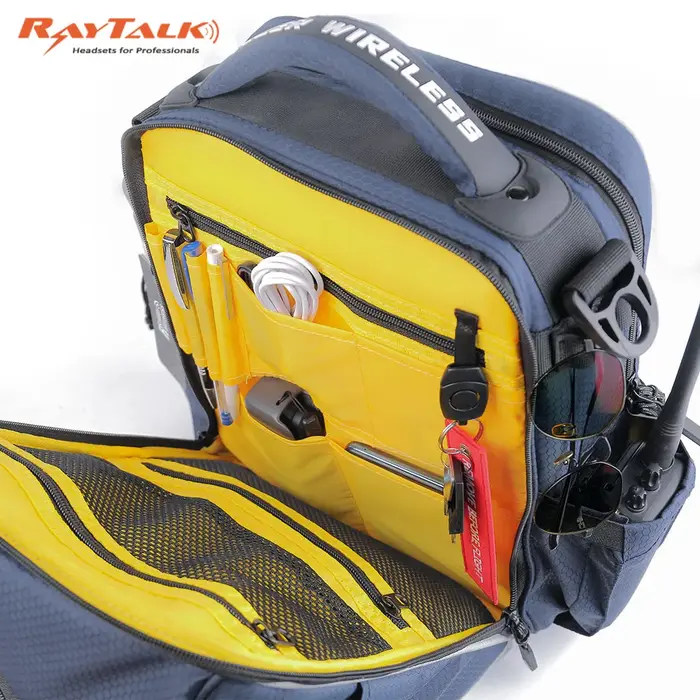 Sac de pilote Premium, sac de vol, sac d'aviation (bleu marine)