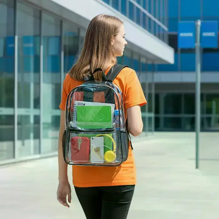 Sacs à dos transparents imperméables en PVC