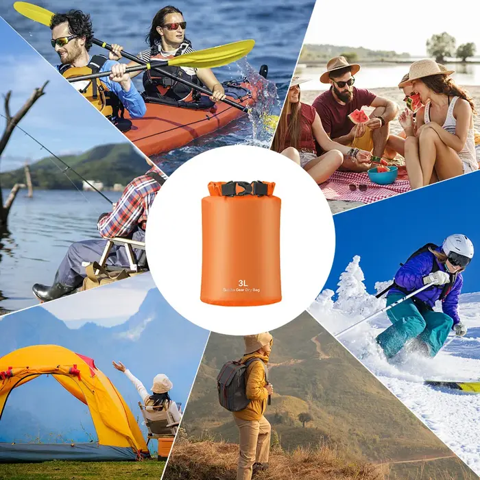 Sac sec ultraléger sac sec étanche sacs d'extérieur pour Camping randonnée kayak 3L/5L/12L/20L/35L