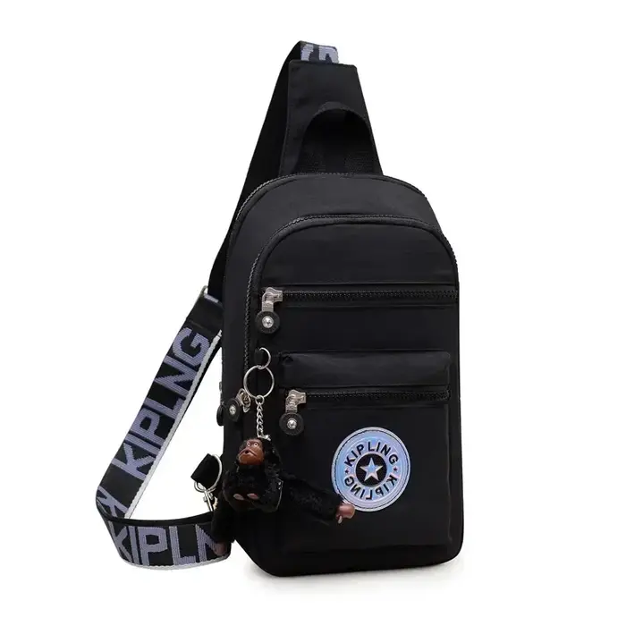 Nouveau Sac à Dos Messager Léger Multi-Zippé Grande Capacité Printemps-Été 2026, Sac Bandoulière Imp