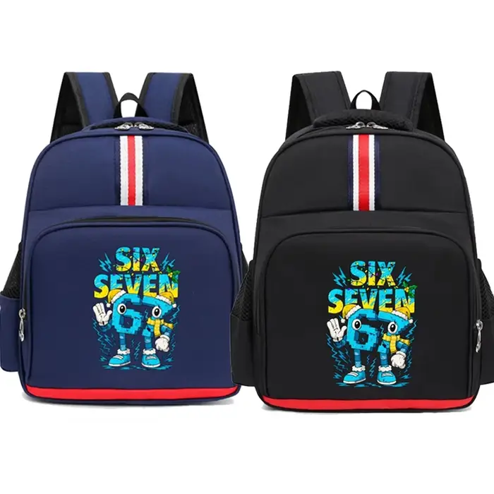 Sac à dos étanche Six Seven 6 7 cerveau italien dessin animé sacs primaires enfants Meme 67 sac à dos pour la maternelle garçons filles cadeau