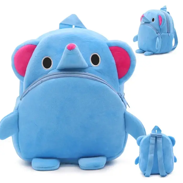Sac pour enfants pour filles Kawaii dessin animé rouge fraise sacs d'école doux en peluche maternelle